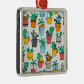 植木鉢の猫 メタルオーナメント (右)