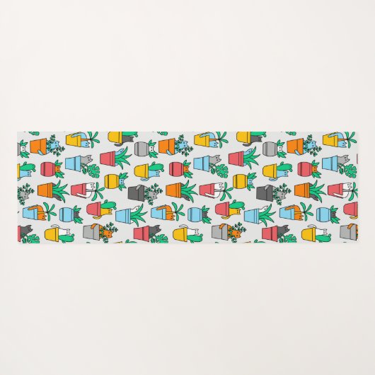 植木鉢の猫 ヨガマット (裏面(横))