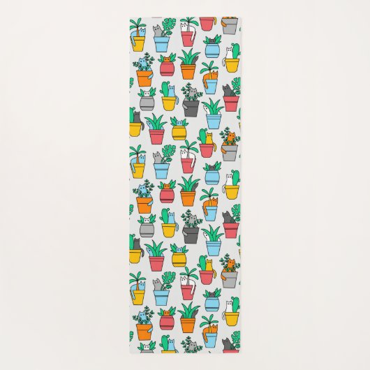 植木鉢の猫 ヨガマット (裏面)