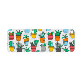 植木鉢の猫 ラベル (正面)