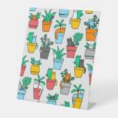 植木鉢の猫 台座サイン (正面)