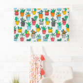 植木鉢の猫 横断幕 (インサイチュ)