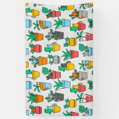 植木鉢の猫 横断幕 (縦)