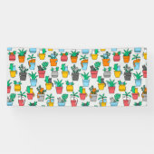 植木鉢の猫 横断幕 (横)