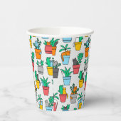 植木鉢の猫 紙コップ (左)