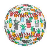 植木鉢の猫 野球ボール (裏面)