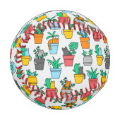 植木鉢の猫 野球ボール (正面左)