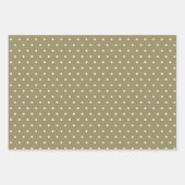 植木鉢フローラ水彩水玉模様赤緑 ラッピングペーパーシート (正面3)