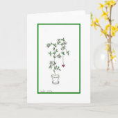 植木鉢 カード (黄色い花)