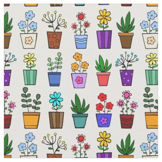 植木鉢 ファブリック (クローズアップ)