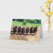 植栽時間、父の日 カード (黄色い花)