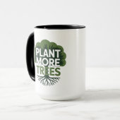 植樹を促進するエコ環境保護 マグカップ (正面左)