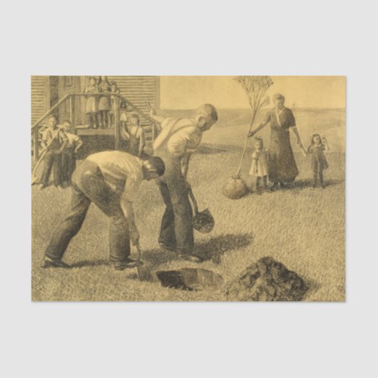 植樹グループの勉強、1937年グラントウッド 薄葉紙 (正面)