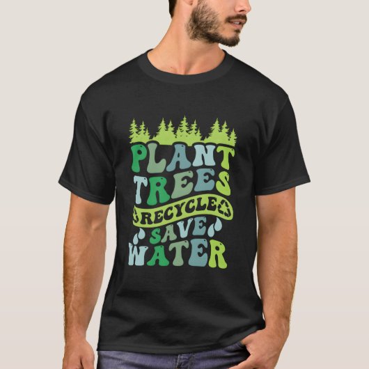 植樹 リサイクル 省水 Ehデー Tシャツ (正面)