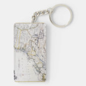 植民地アメリカ: 地図、c1770 キーホルダー (裏面)