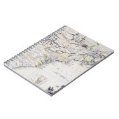 植民地アメリカ: 地図、c1770 ノートブック (左側)