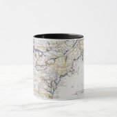 植民地アメリカ: 地図、c1770 マグカップ (中央)