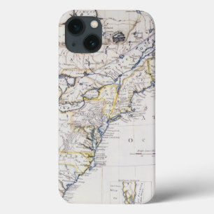 植民地アメリカ: 地図、c1770 iPhone 13ケース