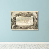 植民地フランスのアルジェリア キャンバスプリント (インサイチュ (ウッドフロア))