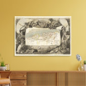 植民地フランスのアルジェリア キャンバスプリント (インサイチュ (リビング))