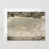 植民地フランスのアルジェリア ポストカード (正面/裏面)