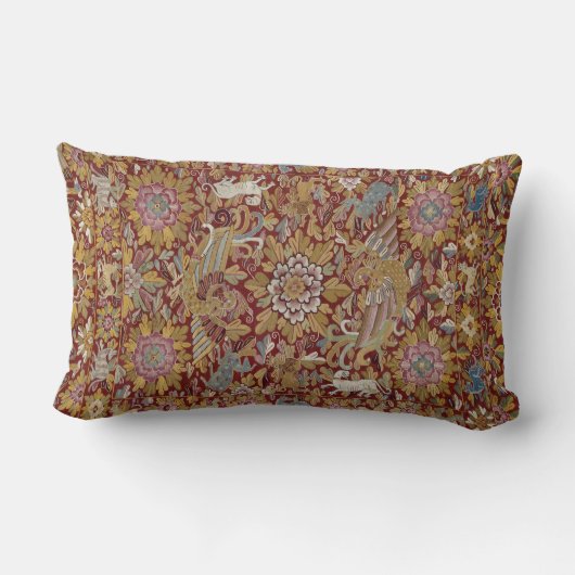 植民地ペルーのタペストリーのLumbarの枕 ランバークッション (裏面)