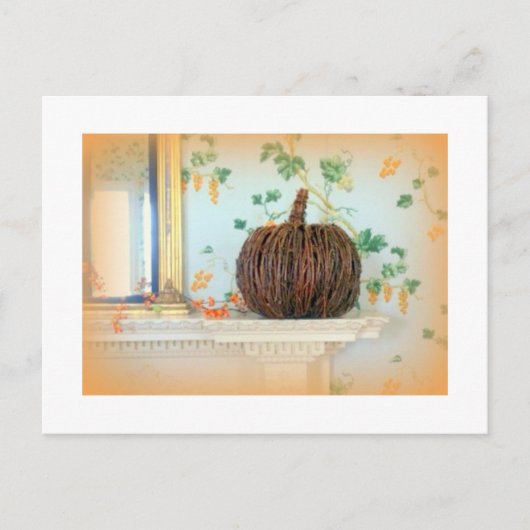 植民地時代のカボチャのはがき ポストカード (正面)