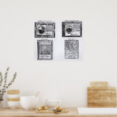 植民地時代の6ドル紙幣 ポスター (キッチン)