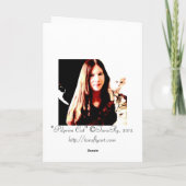 植民地服カードの巡礼者猫の清教徒 シーズンカード (裏面)