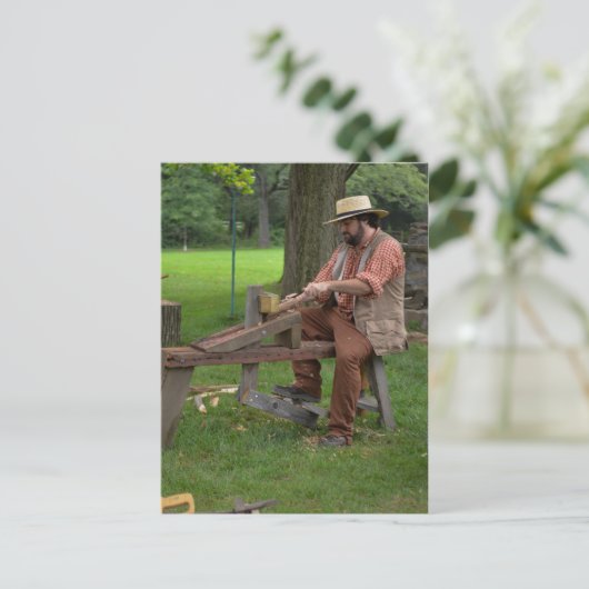 植民地木工業の郵便はがき ポストカード (スタンド正面)