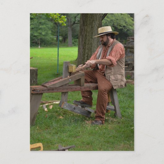 植民地木工業の郵便はがき ポストカード (正面)