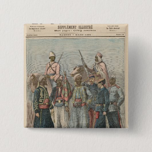 植民地軍隊 缶バッジ (正面)