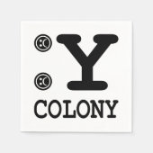 植民地 スタンダードカクテルナプキン (正面)