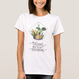 植熱狂する物のレディアート開花 Tシャツ