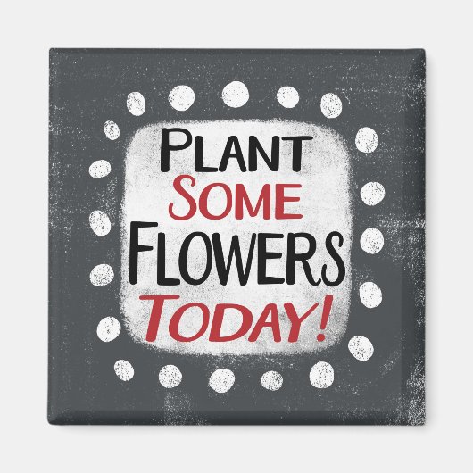 植物いくつかの花の今日の冷蔵庫マグネット マグネット (正面)