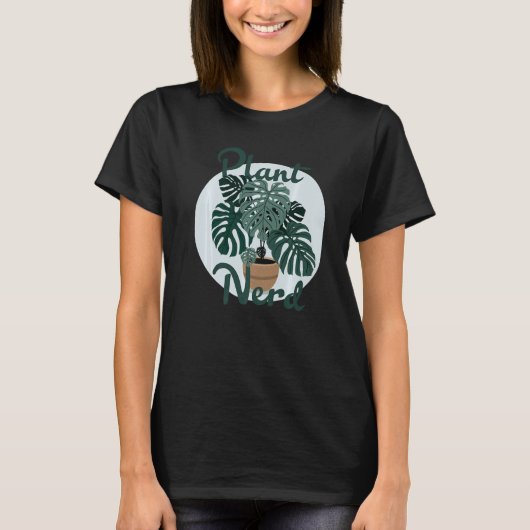 植物おたくモンステラ1 Tシャツ (正面)