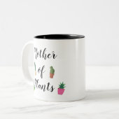 植物おもしろいの母レディーガーデナー ツートーンマグカップ (正面左)