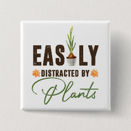 植物おもしろいの球根ポットに容易に気を取られる 缶バッジ