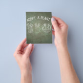 植物おもしろいを自然に採用する チラシ (手)