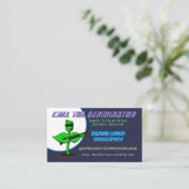 植物おもしろいサイボーグ園芸業 名刺 (スタンド正面)