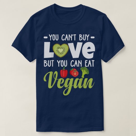 植物おもしろいベジタリアンオーガニック野菜 Tシャツ (デザイン正面)