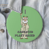 植物おもしろいベースの動物提唱者のピンボタン 缶バッジ (インサイチュ)