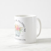 植物おもしろいポット「私の成長救済に感謝」 コーヒーマグカップ (正面右)