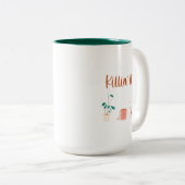 植物おもしろい婦人 ツートーンマグカップ (正面右)