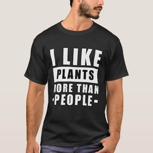 植物おもしろい引用文 Tシャツ (正面)