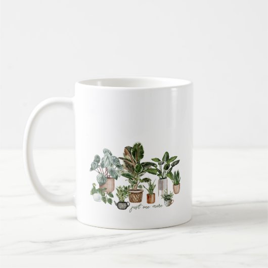 植物おもしろい愛好家のためにもう一つの植物 コーヒーマグカップ (左)