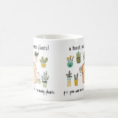 植物おもしろい愛好家ギフト |鉢植え間抜け コーヒーマグカップ (中央)