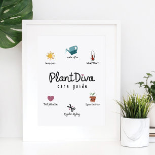 植物おもしろいDivaガイ気にドプラントラバーの成長 ポスター
