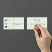 植物かわいらし屋、庭のロイヤリティカード。 ロイヤリティカード