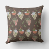 植物かわいらし愛好家のぶら下がった植物テラコッタポット クッション (裏面)